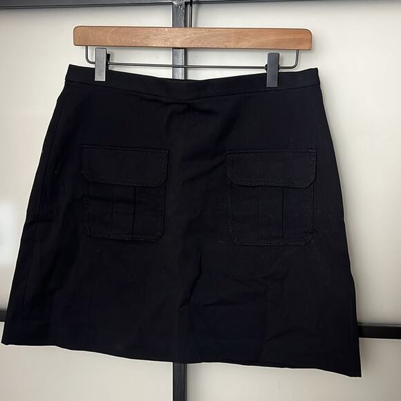 NWT Theory Black Pocket Mini Skirt Size 6 - Picture 2 of 9